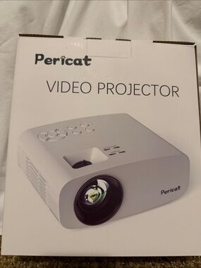 NEW IN BOX Pericat White Video Projector